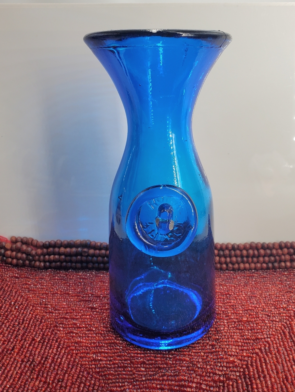 Vintage Italy Wine Water Carafe Bottle Decanter  Electric Blue 1 Liter (C18)
